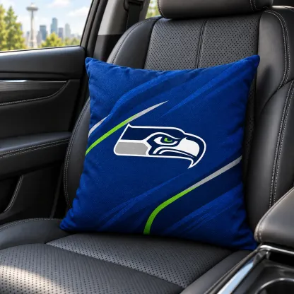 Seattle Seahawks Football Throw Pillow - car seat styling