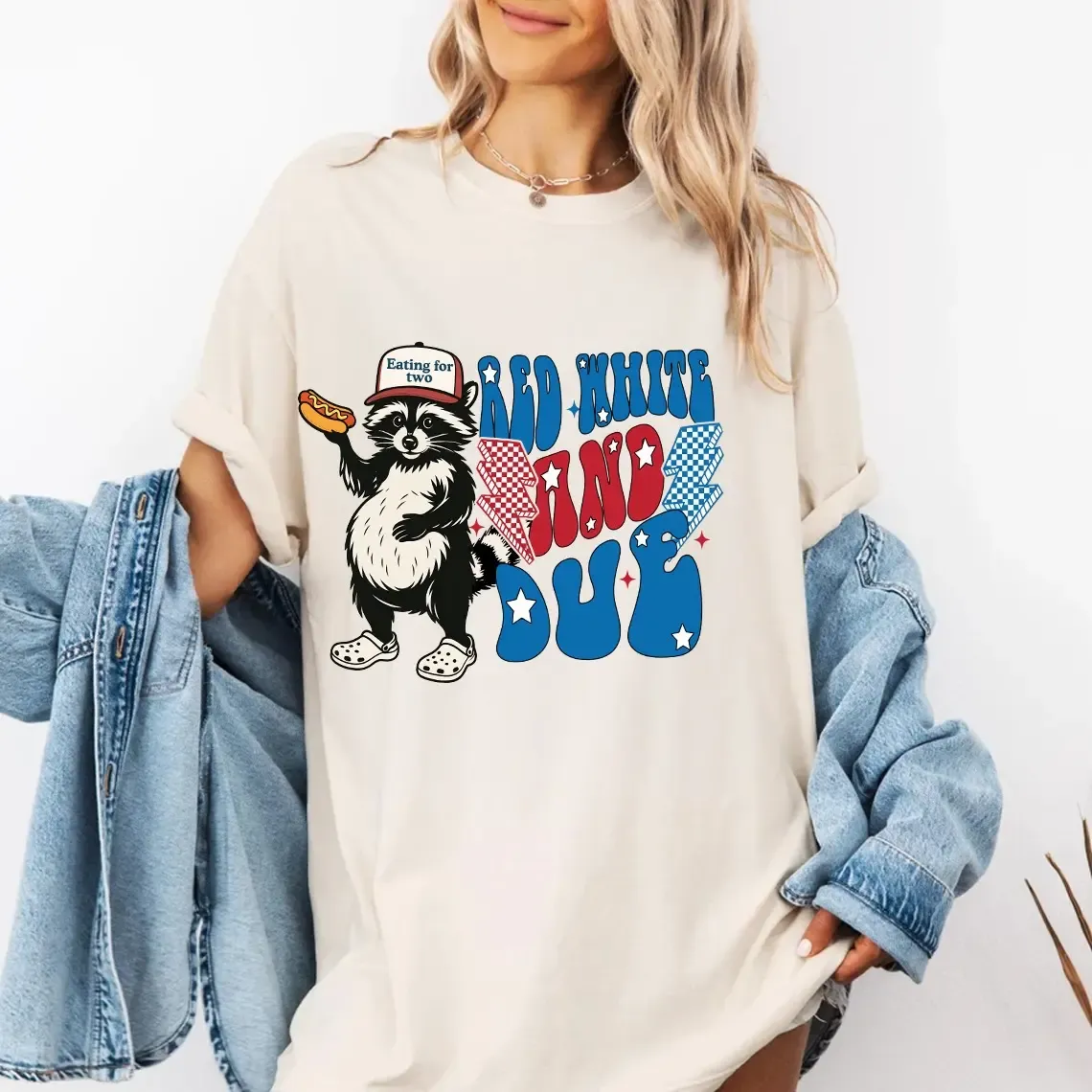 Red White and Due, 4th of July Pregnancy Announcement Shirt