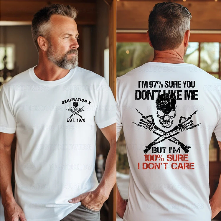 Custom I DON'T CARE GENERATION Shirt