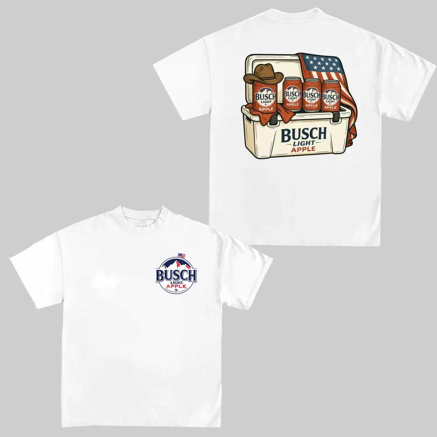 4th of July Funny Beer Two Sided T-shirt