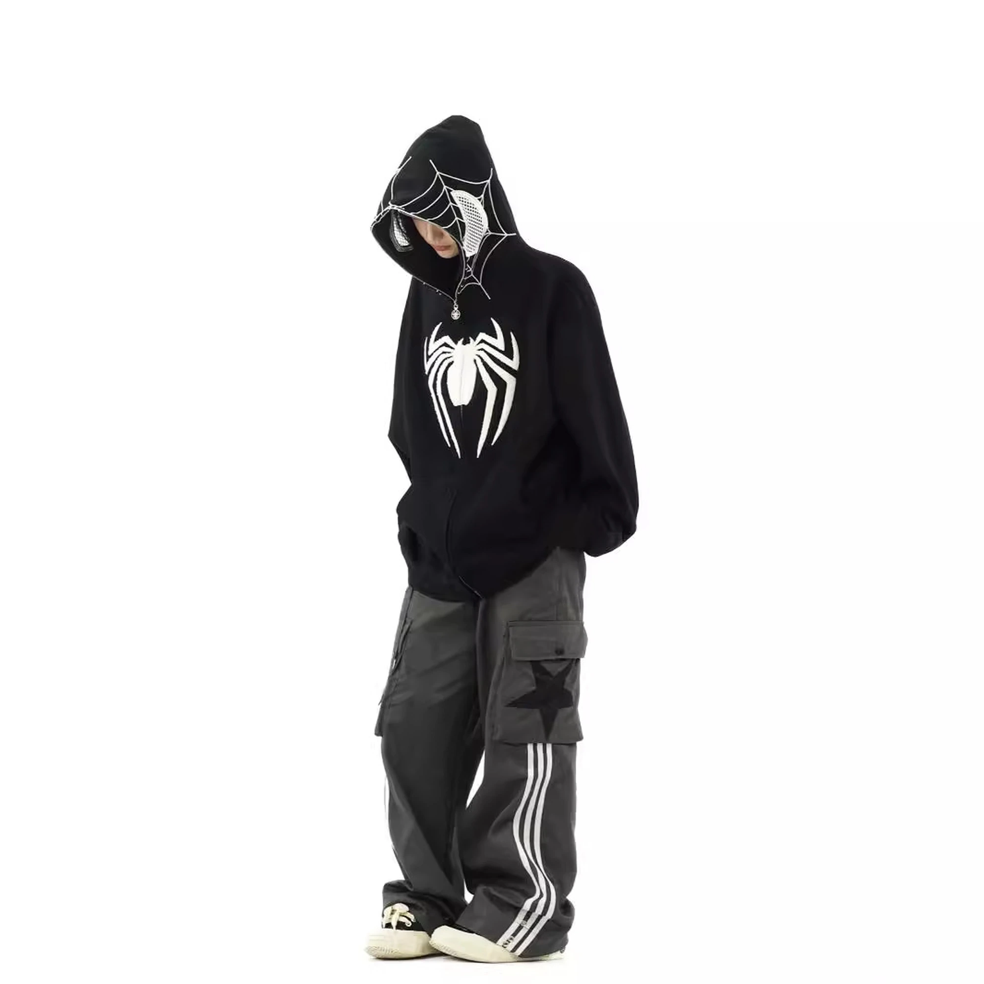 Spidey Masked Zip-Up Embroidered Hoodie - image 4