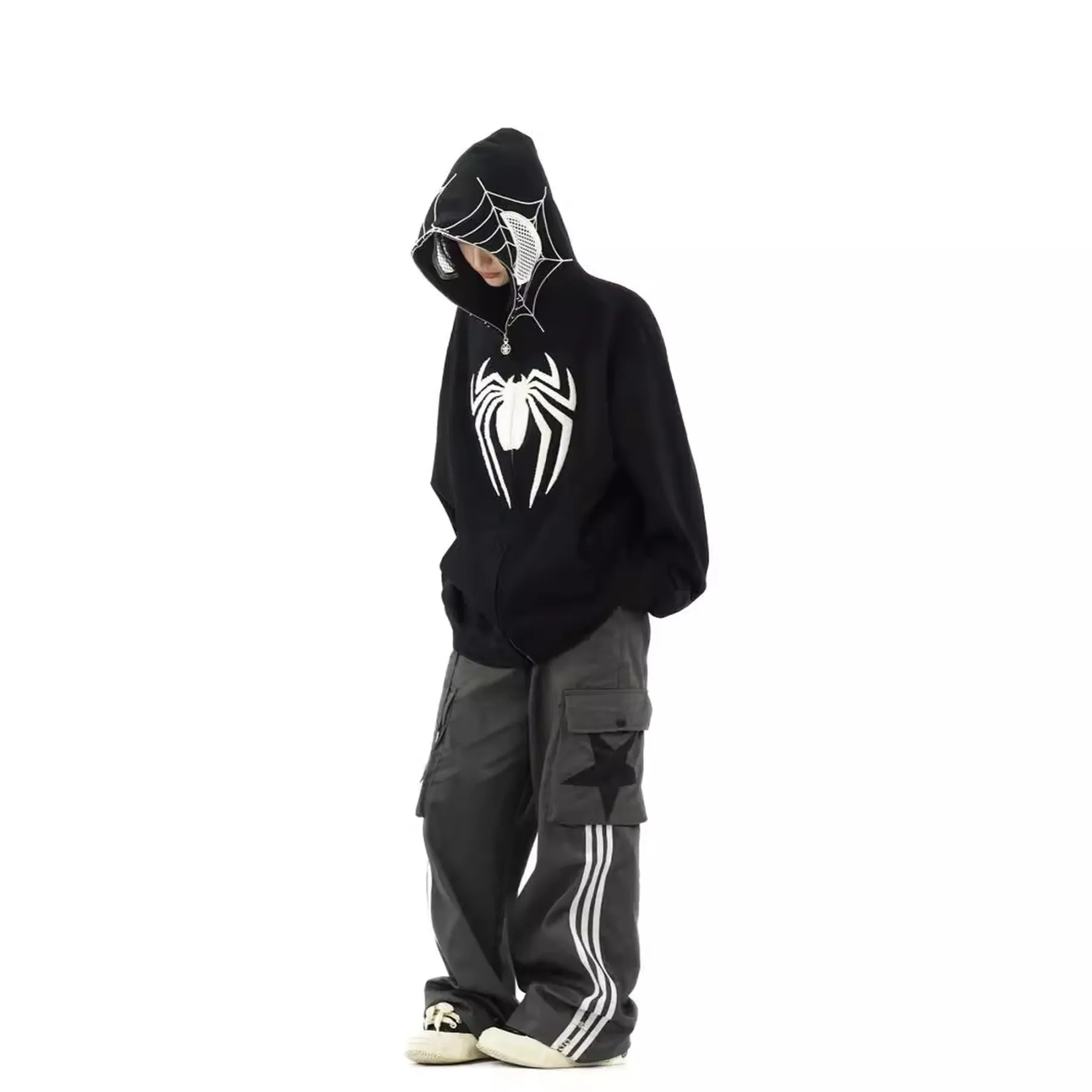 Spidey Masked Zip-Up Embroidered Hoodie - image 4