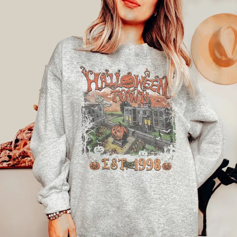 Halloween Town Est 1998 Sweatshirt,Halloween 2024 Gifts