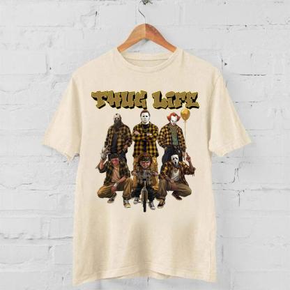 Halloween Thug Life Horror IP Graphic Apparel - Streetwear T-Shirt, Crewneck & Hoodie