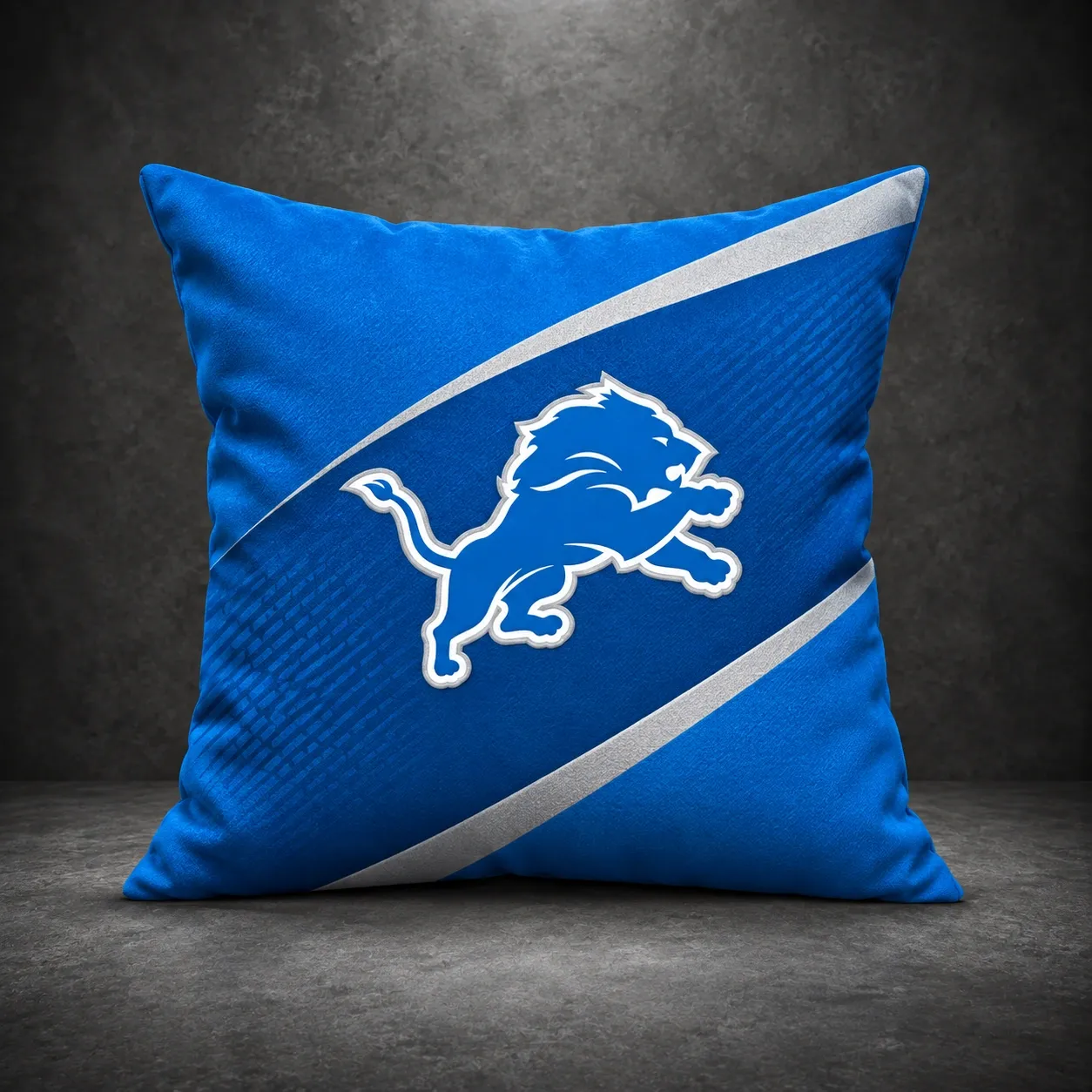 Detroit Lions Football Throw Pillow