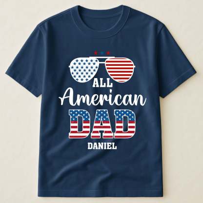 All American Family Matching Shirt — Personalized Name Tee