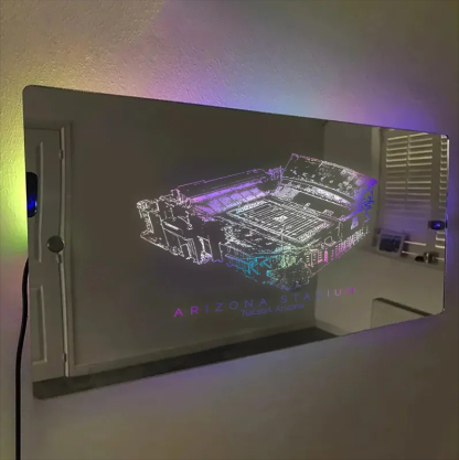 Arizona Stadium Mirror Light-Gifts For Sports Lovers、Arizona Wildcats、NCAA