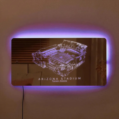 Arizona Stadium Mirror Light-Gifts For Sports Lovers、Arizona Wildcats、NCAA