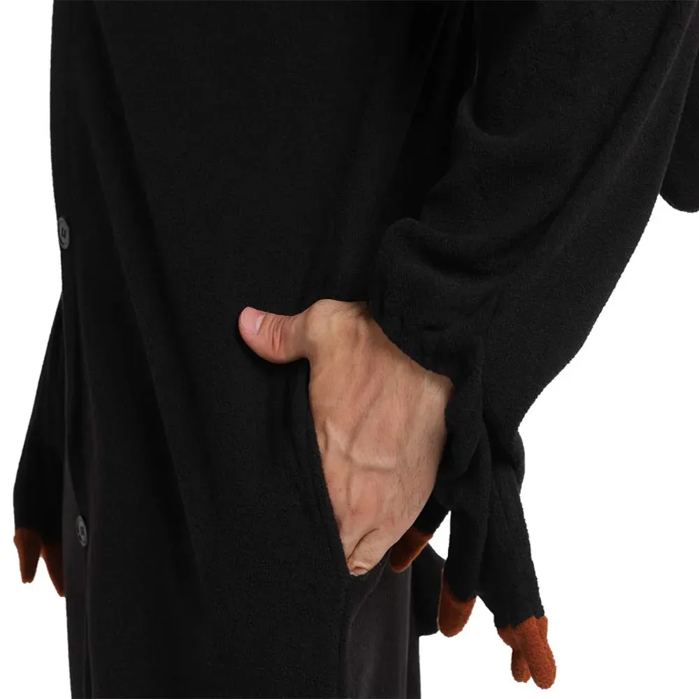 Cartoon facecloth one-piece pajamas