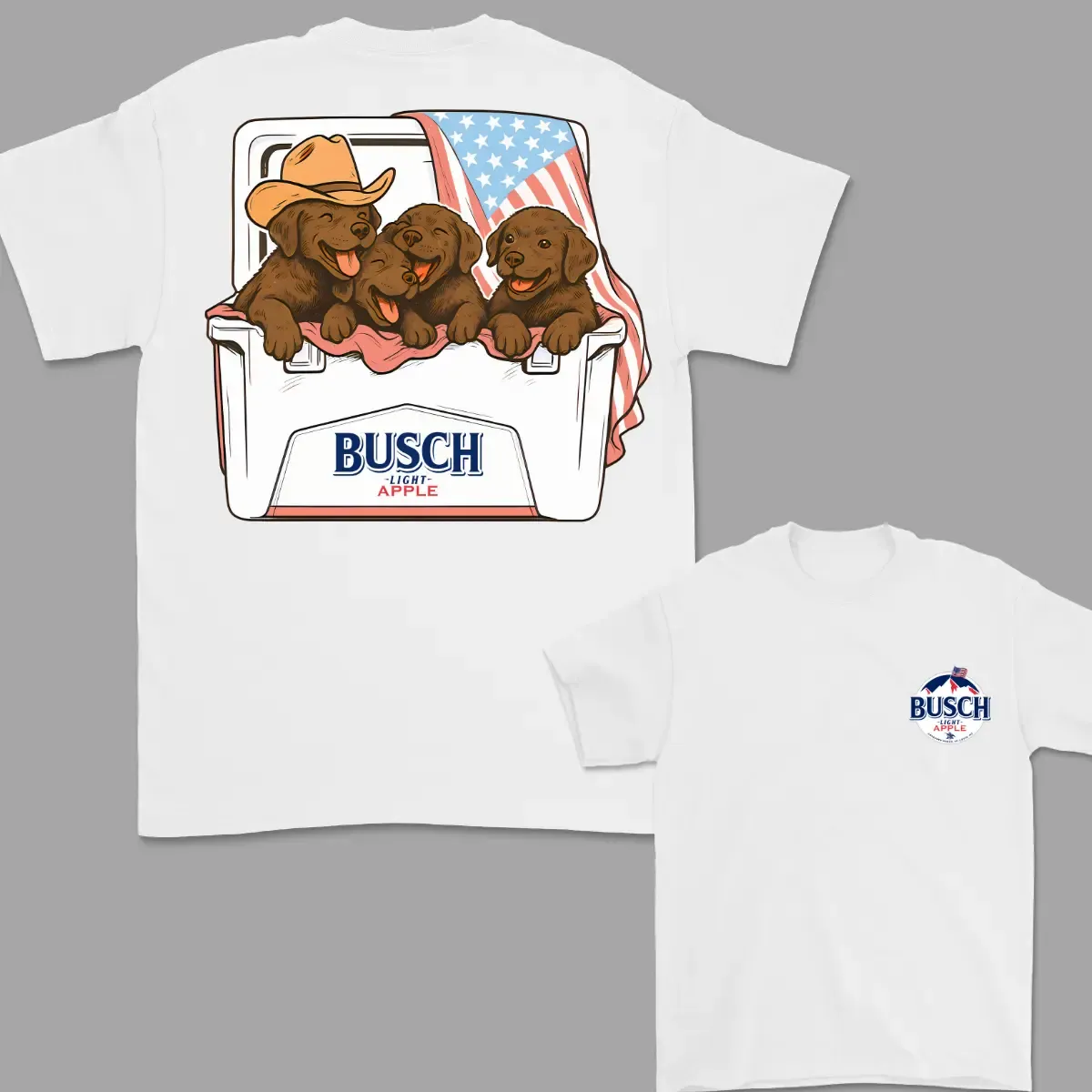 4th Of July T-Shirt Chocolate Labrador T-shirt