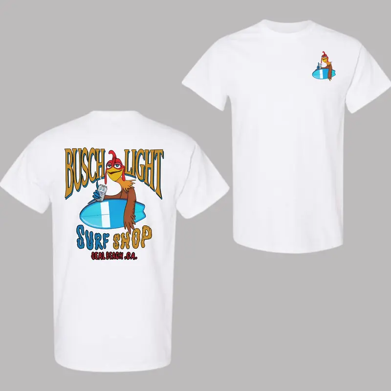 Busch Light Chicken Joe Surfs Up Tshirt