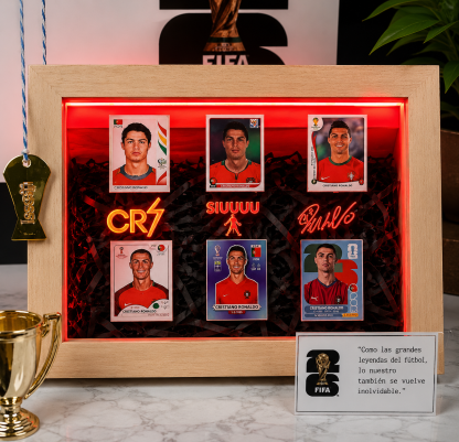CR7 LED Shadow Box Frame – Football Legend Collector Display