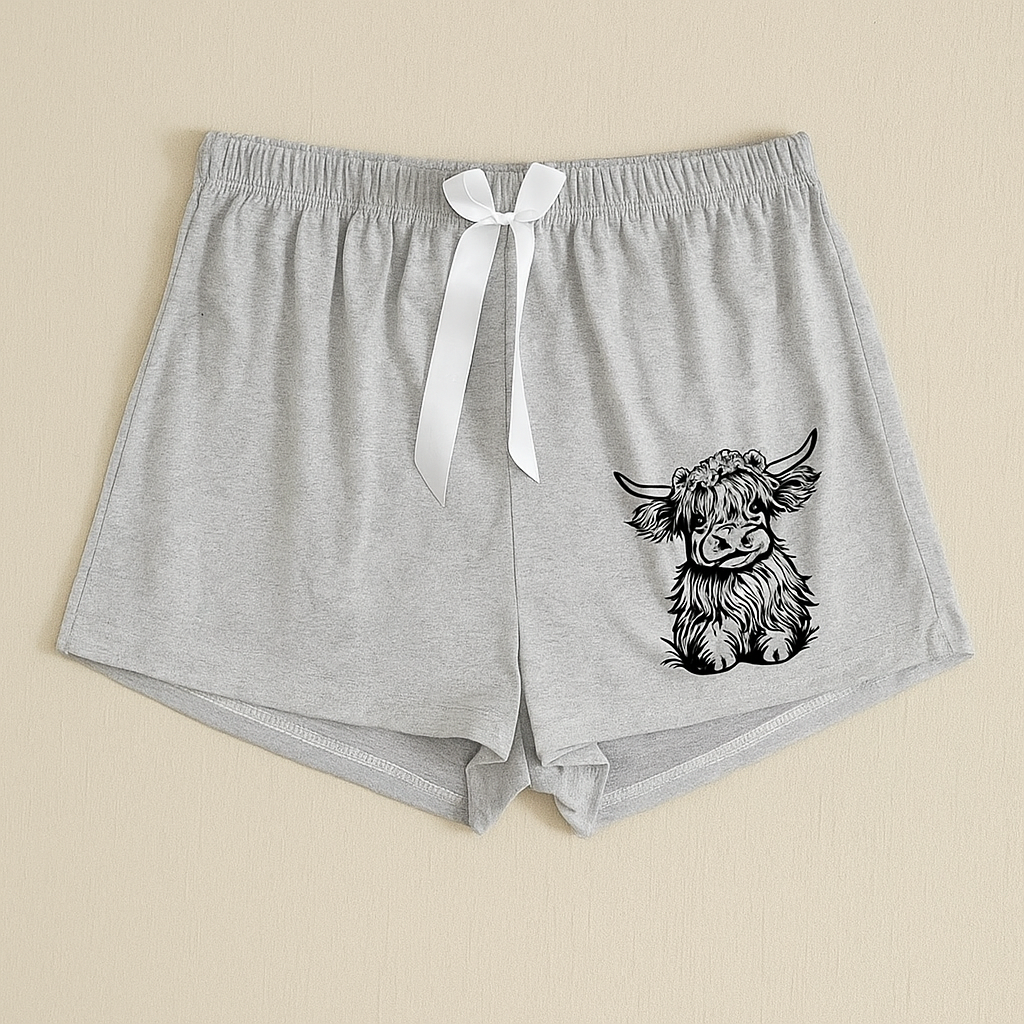 “Adorable Highland Cow” 3 - Piece Pajama Set