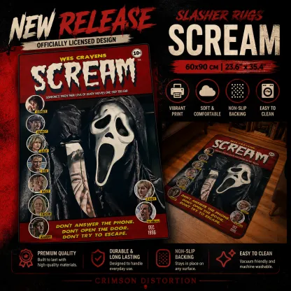 Premium Horror Slasher Collection Rug  23.6" x 35.4"|60x90 CM