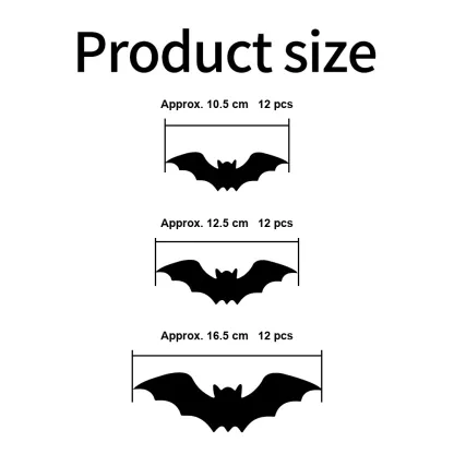Lighted 3D Bat Wall Decor Set – LED Halloween Decor