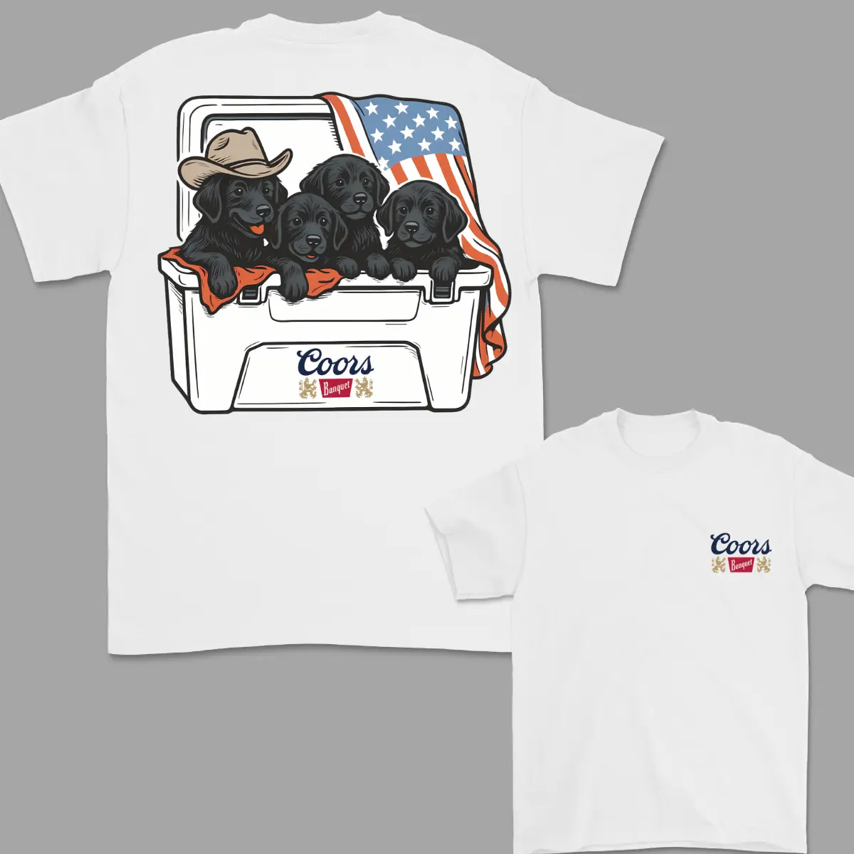 Black Labrador T-shirt, Dogs Beer Tees