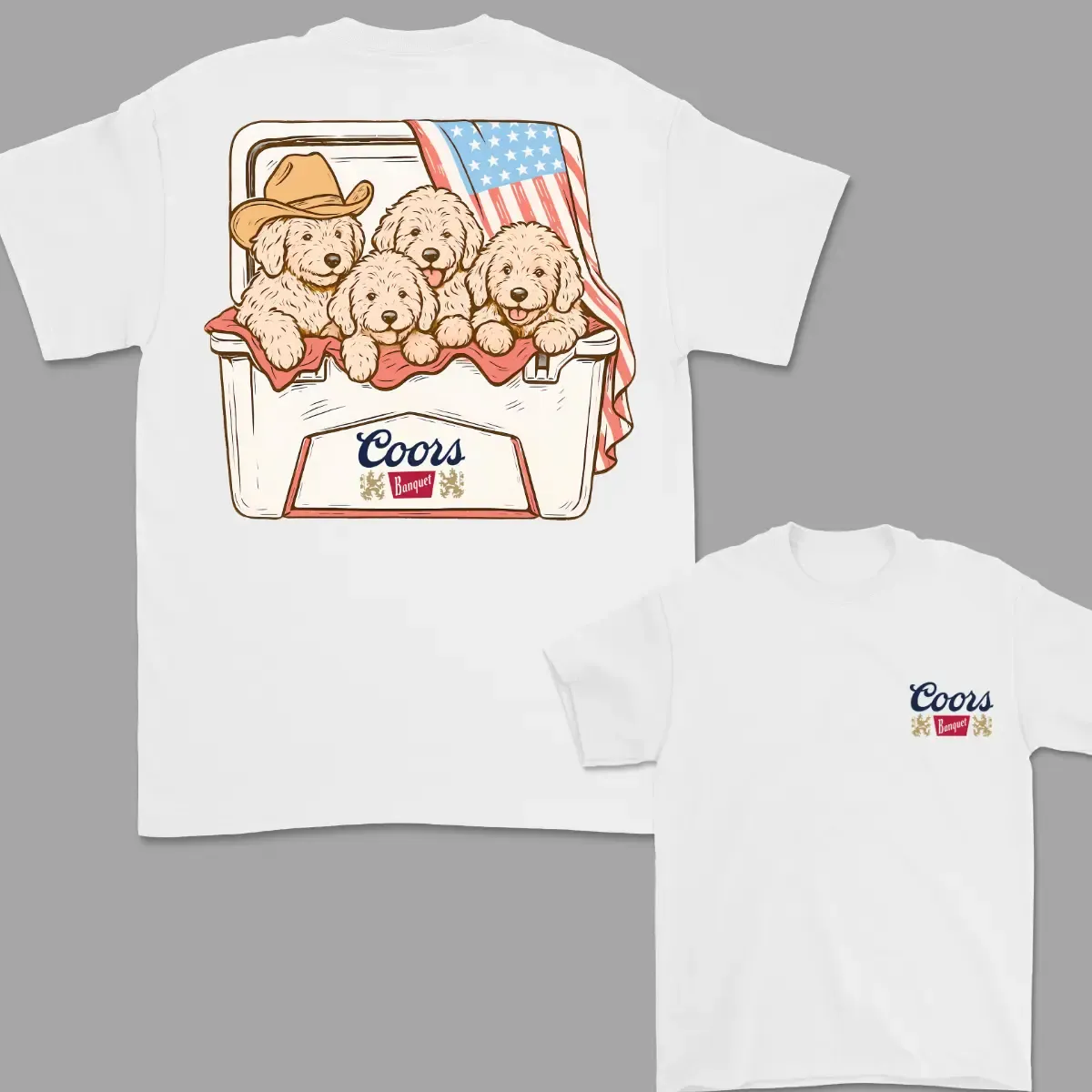 4th Of July T-Shirt Goldendoodle T-shirt