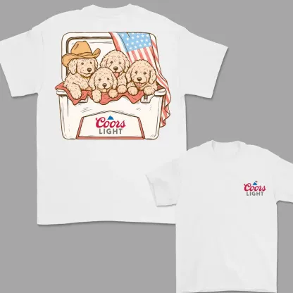 4th Of July T-Shirt Goldendoodle T-shirt