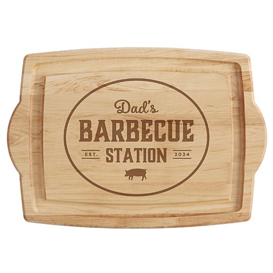 Barbeque Station Maple Wood Cutting Board