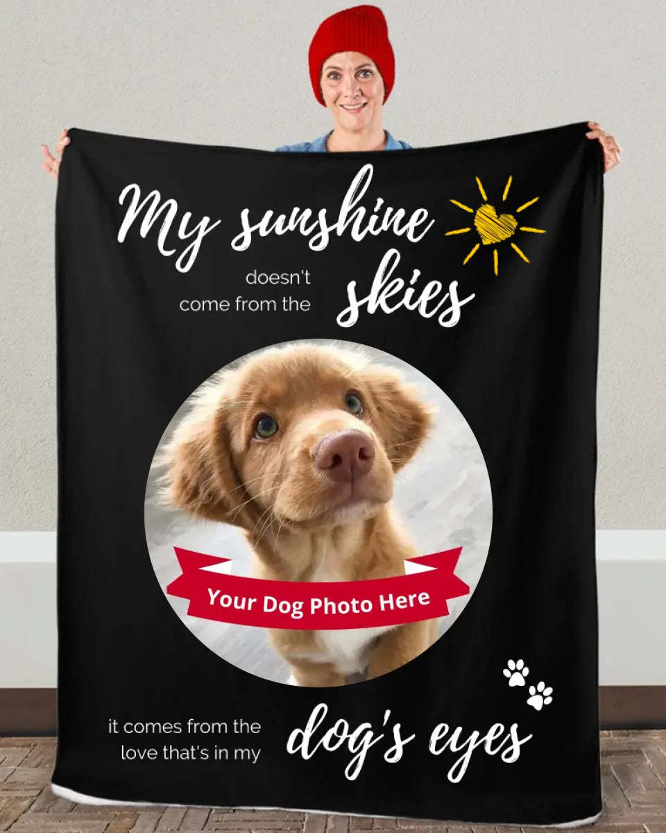 Soft & Cozy Sherpa Fleece Blanket - When I needed a hand i found your paw