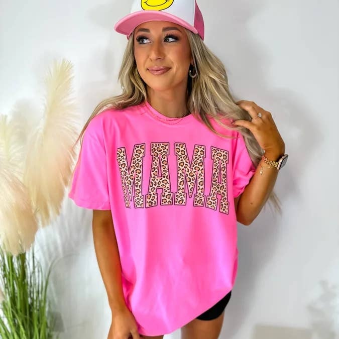 The Mama Cheetah Tee Comfort Top Tshirt 