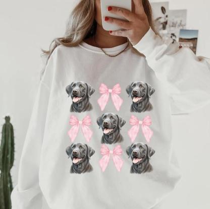 Labrador Retriever with bows Sweatshirt