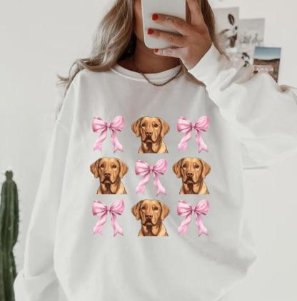 Labrador Retriever with bows Sweatshirt