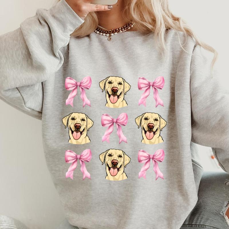 Labrador Retriever with bows Sweatshirt