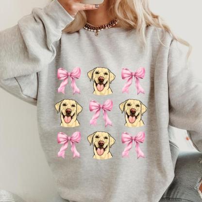 Labrador Retriever with bows Sweatshirt