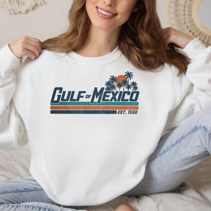 Gulf Of Mexico Established Year 1550 Vintage Soft Unisex T-shirt