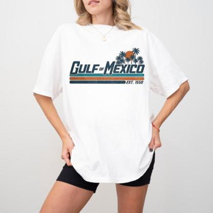 Gulf Of Mexico Established Year 1550 Vintage Soft Unisex T-shirt