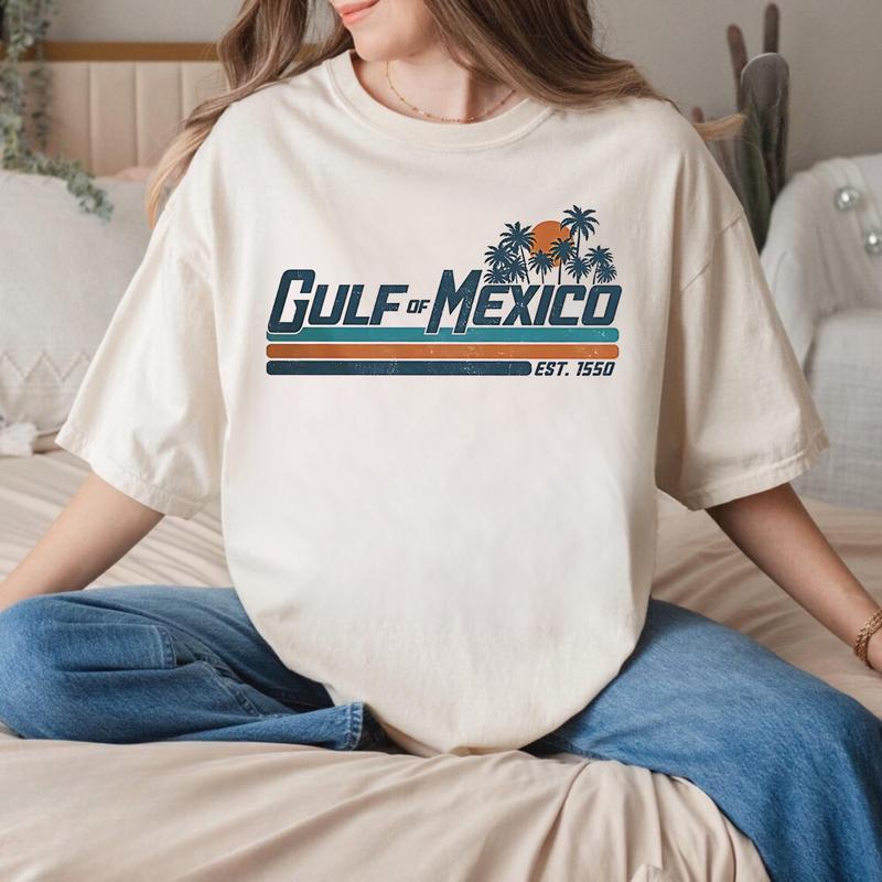 Gulf Of Mexico Established Year 1550 Vintage Soft Unisex T-shirt