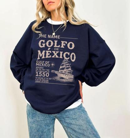 Gulf of Mexico Name Origin 1550 Shirt, Historical Gulf of Mexico Shirt