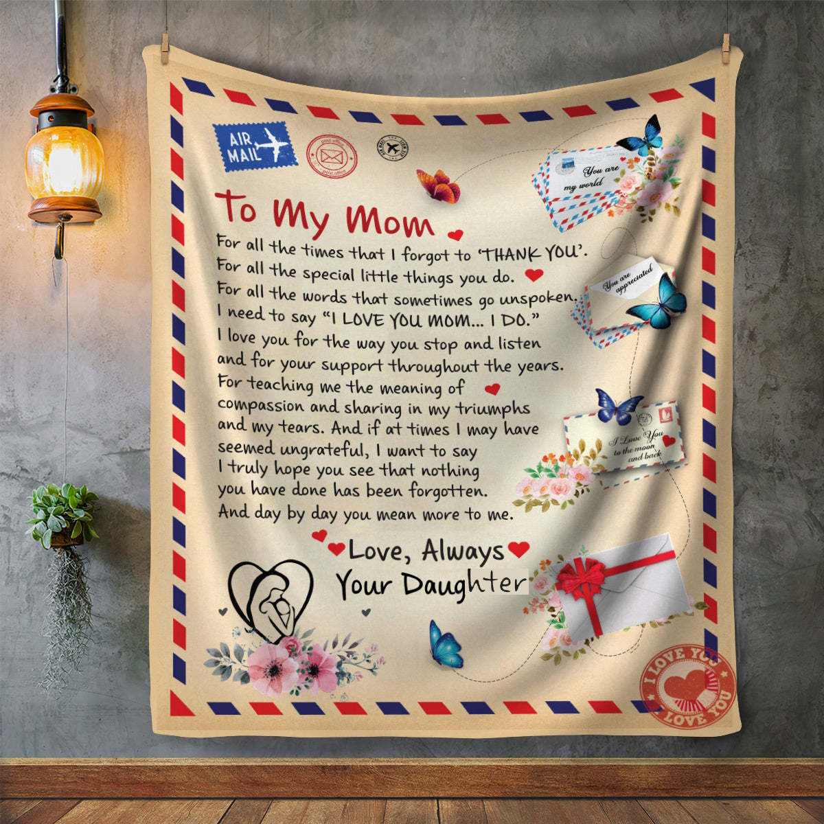 Letter From Son To Mom Blanket ,The Best Mother's Day Gift Blanket