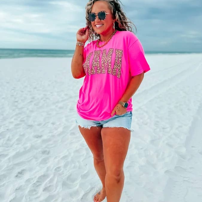 The Mama Cheetah Tee Comfort Top Tshirt 