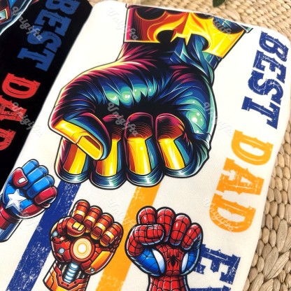 50% OFF🦸Custom Superhero Fist Bump Best Dad Ever T-shirt/Crewneck/Hoodie