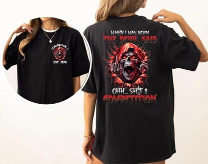 "1970 Devil's Competition" Bold Graphic T - Shirt