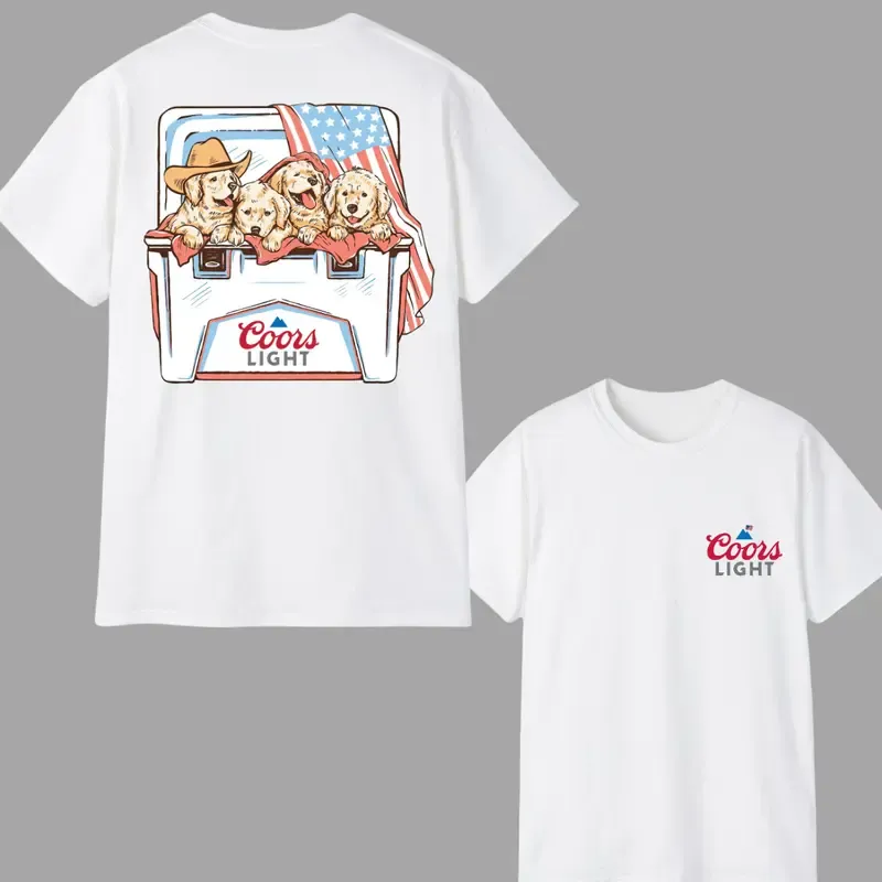 “Coors Light Pup Cooler” American Outdoor Dog Tee