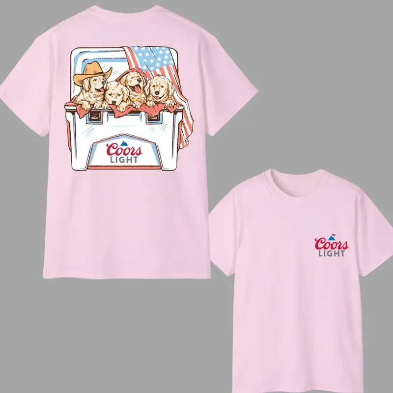 “Coors Light Pup Cooler” American Outdoor Dog Tee