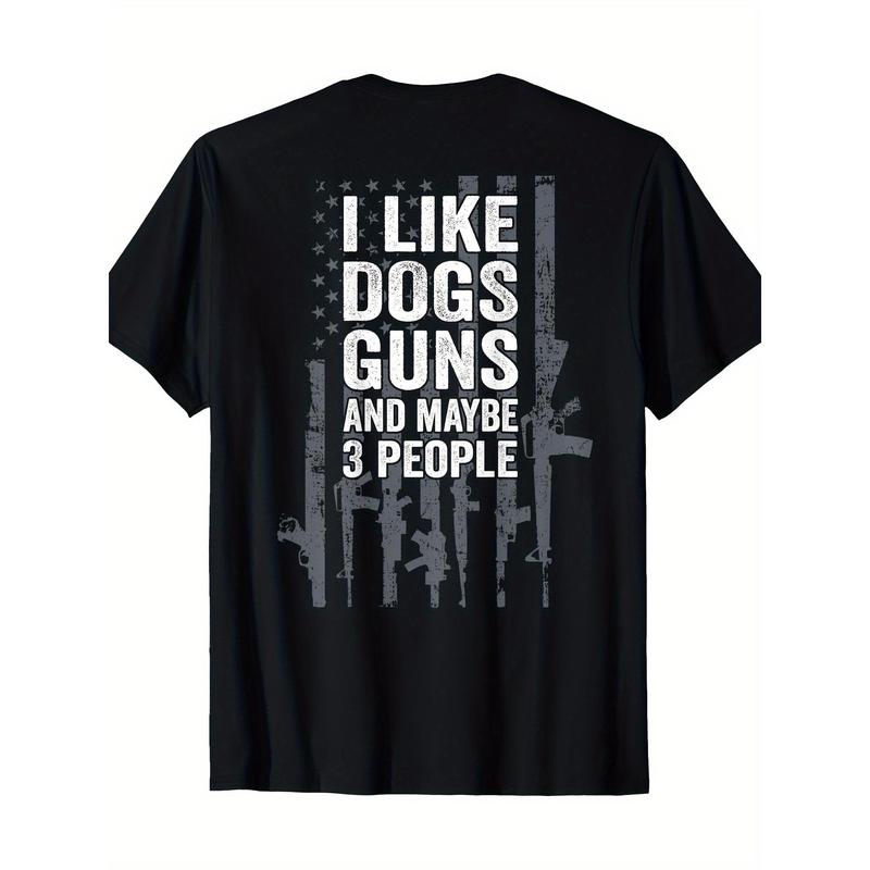 “Hardcore American” Dogs, Guns & 3 People Tee