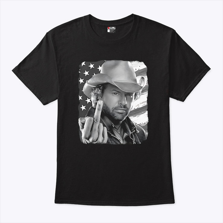 “Toby Keith American Spirit” Edgy Middle - Finger Tee