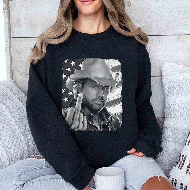 “Toby Keith American Spirit” Edgy Middle - Finger Tee