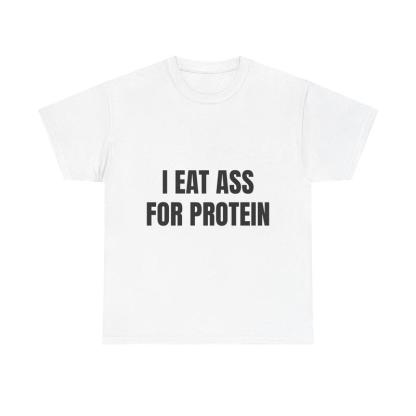 “Unhinged Protein” Shock Humor White Tee