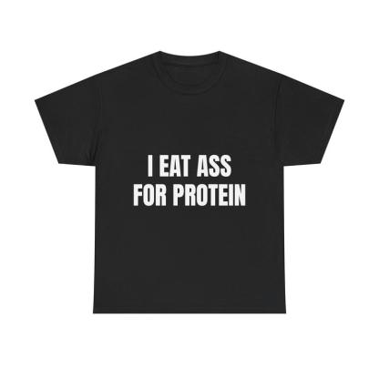 “Unhinged Protein” Shock Humor White Tee