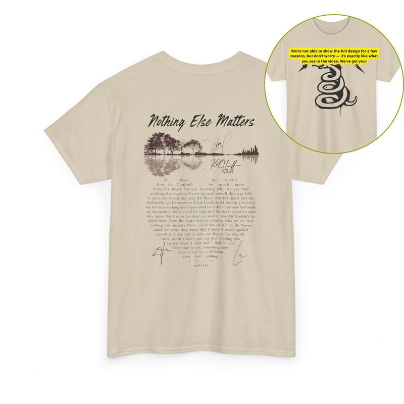 “Metallica Anthem” Nothing Else Matters Signature Tee