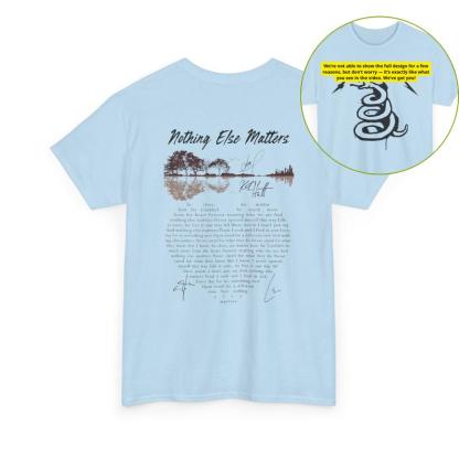 “Metallica Anthem” Nothing Else Matters Signature Tee