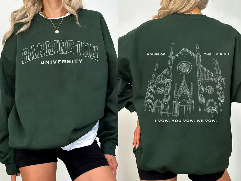 “Barrington Pride” Dual - Graphic Campus Sweatshirt