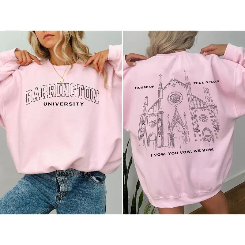 “Barrington Pride” Dual - Graphic Campus Sweatshirt