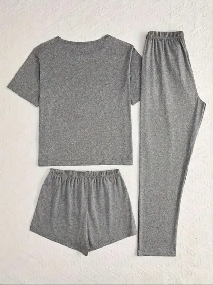 “Adorable Highland Cow” 3 - Piece Pajama Set