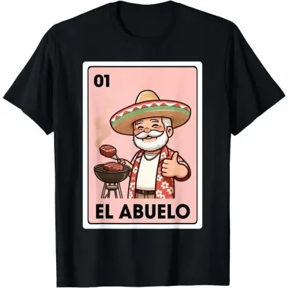 “Latino Grandpa Pride” El Abuelo Grilling Tee